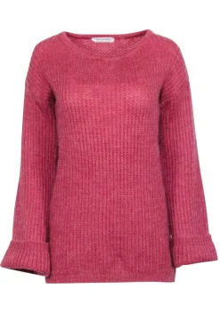 Christian Dior - Dark Pink Knit Crewneck Sweater Sz 10