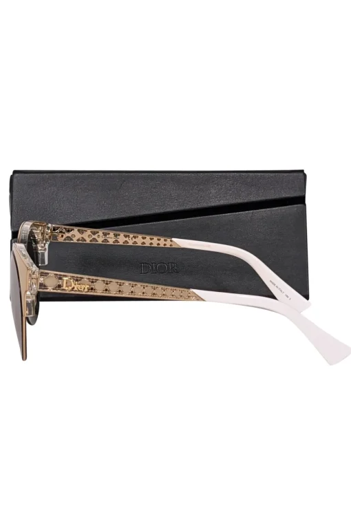 Christian Dior - Gold & White Sunglasses