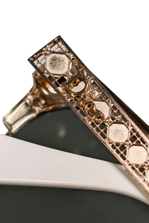 Christian Dior - Gold & White Sunglasses