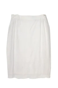 Christian Dior - Ivory Crepe Satin Pencil Skirt Sz M