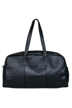 Christian LaCroix - Large Black Pebbled Leather Duffle Bag