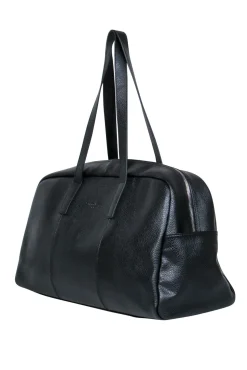 Christian LaCroix - Large Black Pebbled Leather Duffle Bag