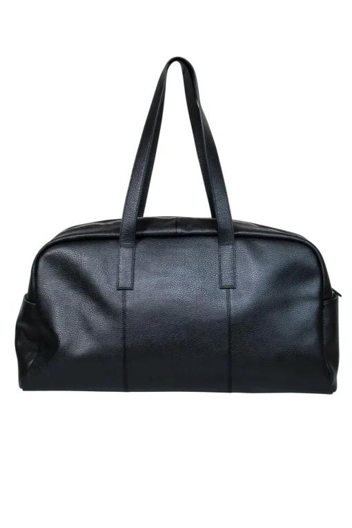 Christian LaCroix - Large Black Pebbled Leather Duffle Bag