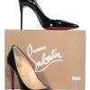 Christian Louboutin - Black Patent Leather Pointed Toe "Kate" Pumps Sz 8.5