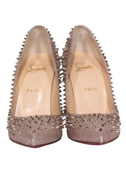 Christian Louboutin - Champagne Escarpic Spike Pump Sz 10