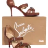 Christian Louboutin - Cognac "Atalanta 85 Calf Zip" Sz 6.5