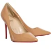Christian Louboutin - Nude "Kate 100" Patent Basic Pumps Sz 8