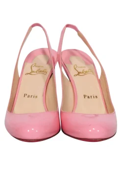Christian Louboutin - Pink Patent Sling Back Pump Sz 6.5