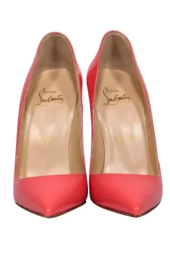 Christian Louboutin - Pink Patent Leather Pointed Toe Stilettos Sz 6