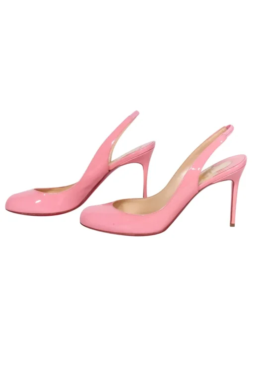 Christian Louboutin - Pink Patent Sling Back Pump Sz 6.5