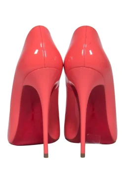 Christian Louboutin - Pink Patent Leather Pointed Toe Stilettos Sz 6