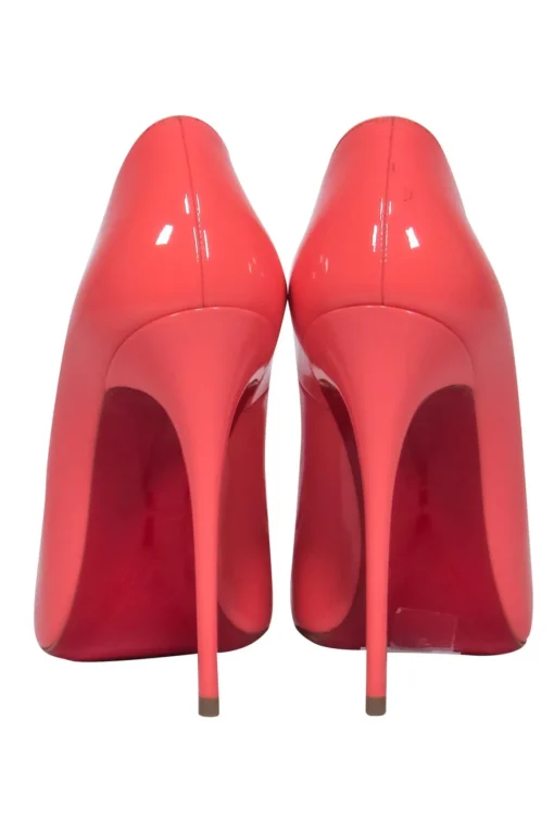 Christian Louboutin - Pink Patent Leather Pointed Toe Stilettos Sz 6
