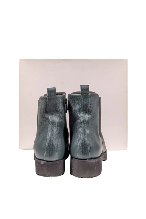 Christina Elle - Hunter Green Leather Short Boots Sz 8.5
