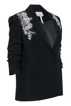 Cinq a Sept - Black "Kylie Crystal Embellished" Blazer Sz 00