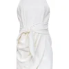 Cinq a Sept - Ivory "Cassaleigh" Tie Front Tulip Hem Dress Sz 10