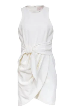Cinq a Sept - Ivory "Cassaleigh" Tie Front Tulip Hem Dress Sz 10