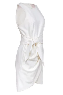 Cinq a Sept - Ivory "Cassaleigh" Tie Front Tulip Hem Dress Sz 10