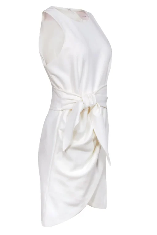 Cinq a Sept - Ivory "Cassaleigh" Tie Front Tulip Hem Dress Sz 10