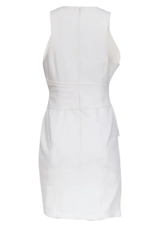Cinq a Sept - Ivory "Cassaleigh" Tie Front Tulip Hem Dress Sz 10