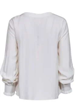 Cinq a Sept - Ivory Silk Long Sleeve Blouse Sz M