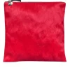 Clare V. - Red Calf Hair Zipper Clutch