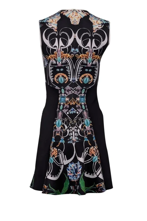 Clover Canyon - Black Abstract Jewel Print Sleeveless Mini Dress Sz XS