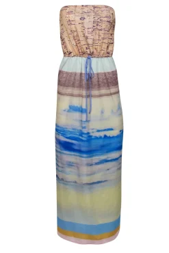 Clover Canyon - Multicolor Multi-Print Strapless Maxi Dress Sz S