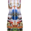 Clover Canyon - White w/ Multi Color Abstract Print Dress Sz XS
