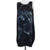 Clu - Black & Blue Mixed Media Dress Sz S