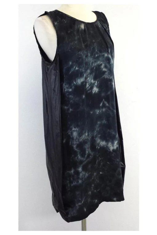Clu - Black & Blue Mixed Media Dress Sz S