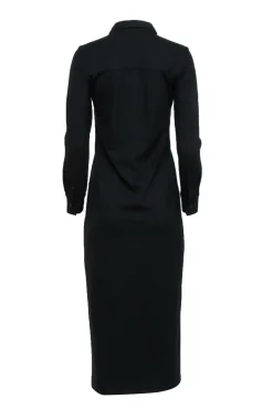 Club Monaco - Black Knit Maxi Shirt Dress Sz XS