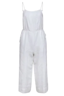 Club Monaco - Ivory Sleeveless Drawstring Jumpsuit Sz 2