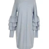 Club Monaco - Light Blue Ruffle Sleeve Dress Sz L