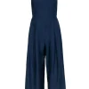 Club Monaco - Navy Sleeveless Cut Out Back Jumpsuit Sz 2