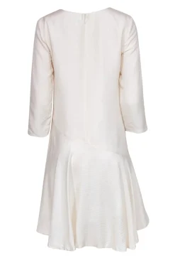 Club Monaco - Off-White Quilted Asymmetrical Midi Dress Sz 4
