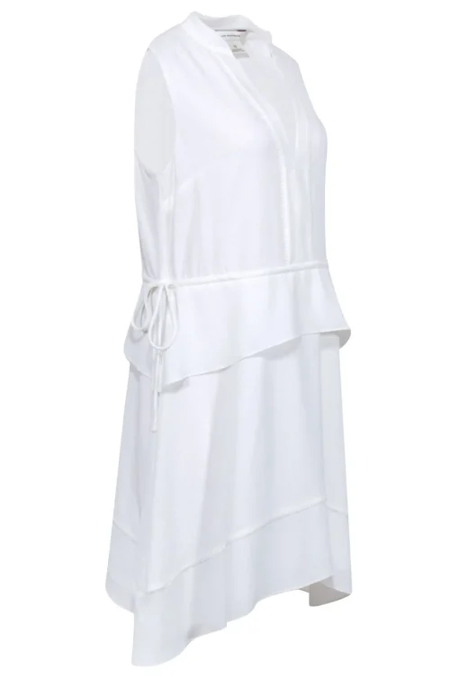 Club Monaco - White Sleeveless V-Neckline Dress Sz 12