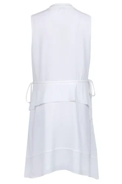 Club Monaco - White Sleeveless V-Neckline Dress Sz 12