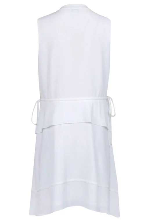 Club Monaco - White Sleeveless V-Neckline Dress Sz 12
