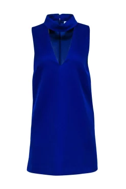 C/MEO Collective - Cobalt Blue Cutout Neckline Cocktail Dress Sz XS
