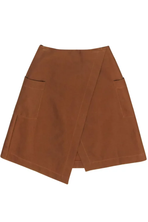 CO - Brown Cargo Wrap Skirt Sz XS