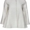 CO - Metallic White Button-Up Blazer Sz XS