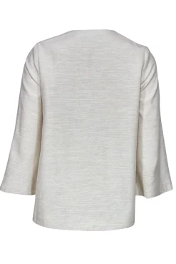 CO - Metallic White Button-Up Blazer Sz XS