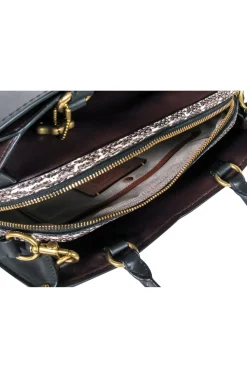 Coach - Black Leather Convertible Structured 