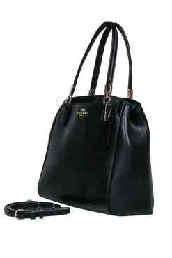 Coach - Black Leather Crossbody w/ Dual Handles