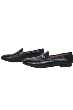 Coach - Black Leather Loafers w/ Horsebit Sz 6