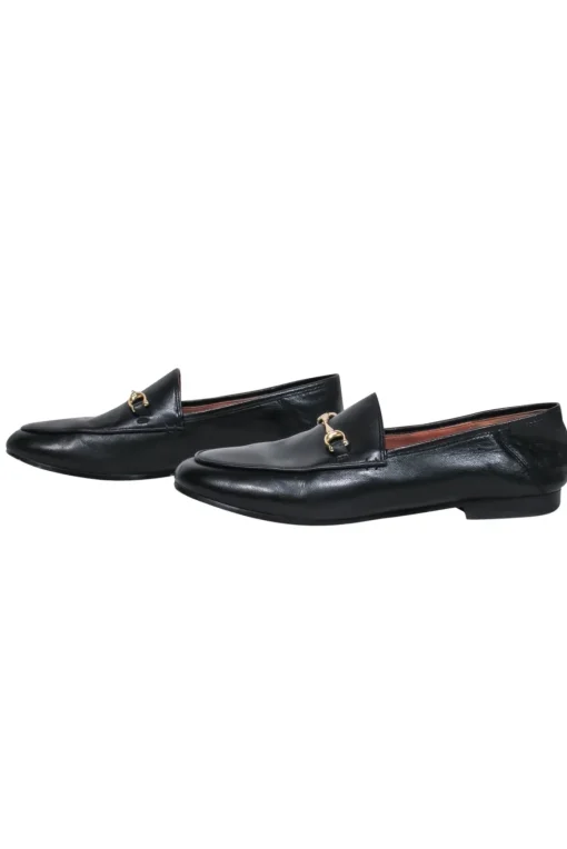 Coach - Black Leather Loafers w/ Horsebit Sz 6
