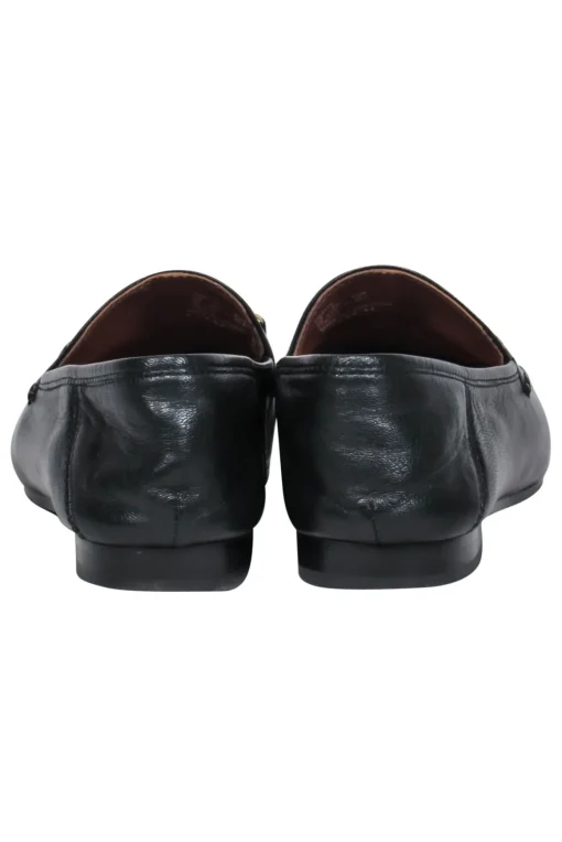 Coach - Black Leather Loafers w/ Horsebit Sz 6