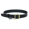 Coach - Black Leather w/ Gold Buckle Front Sz M