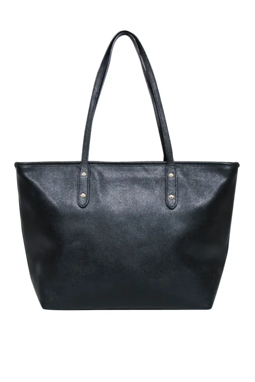 Coach - Black Pebbled Leather Tote Bag