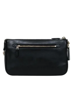 Coach - Black Quilted Chain Strap Shoulder Bag